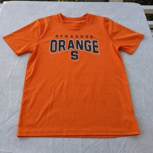 Adidas Syracuse Orange Dri fit Short Sleeve Shirt Youth L 14/16 100% poly